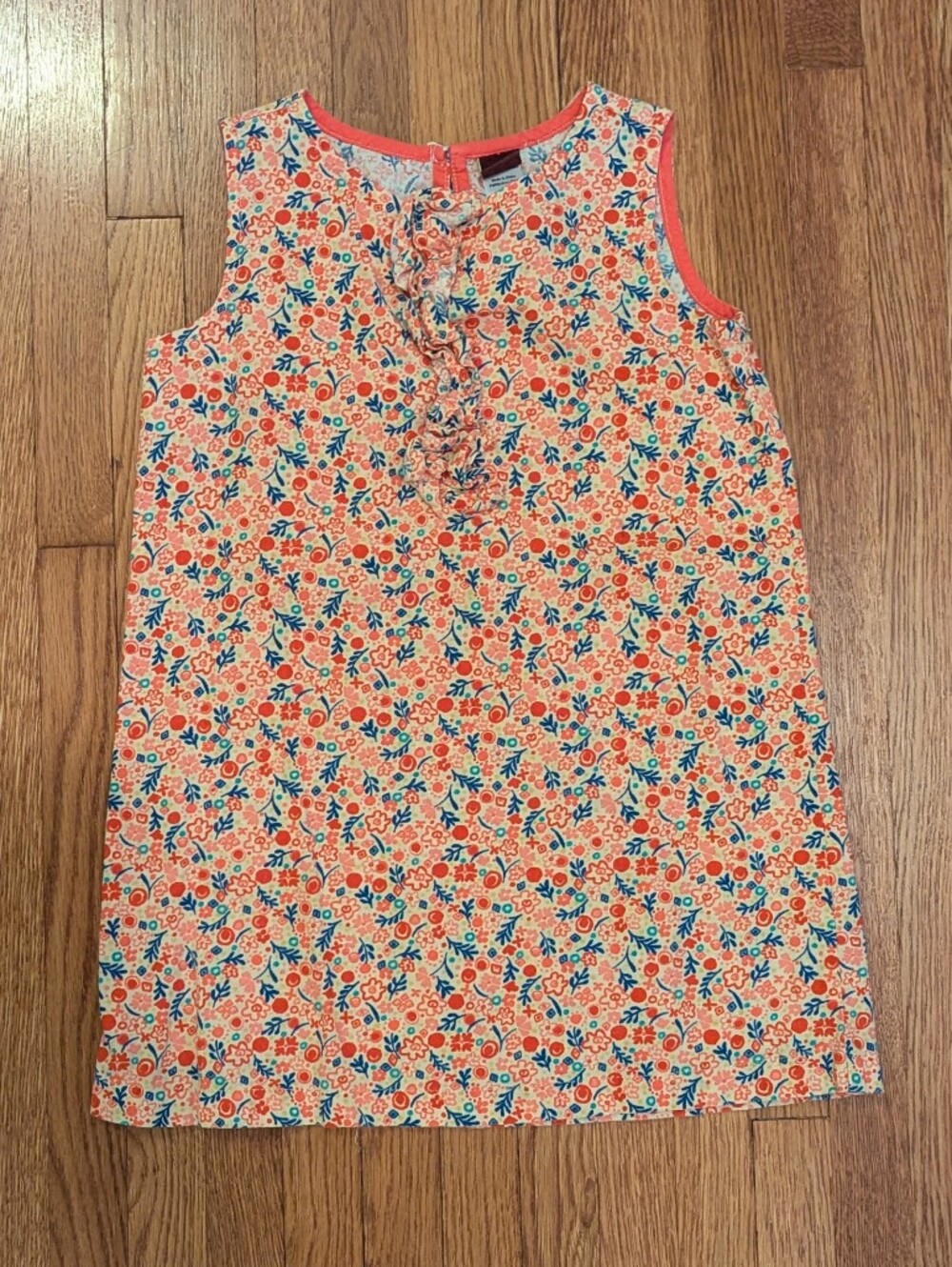 Tea Collection Linen And Cotton Floral Dress